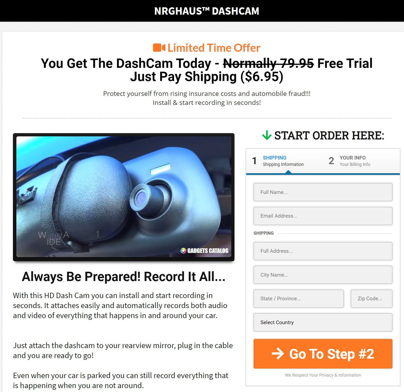 NRGhaus Dashcam Reviews | NRGhaus Dashcam HD Camera Free Trial