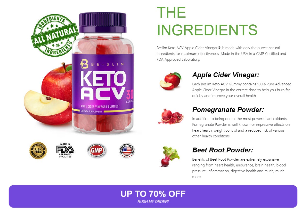 BeSlim Keto ACV Gummies CANADA & USA Apple Cider Vinegar Candy